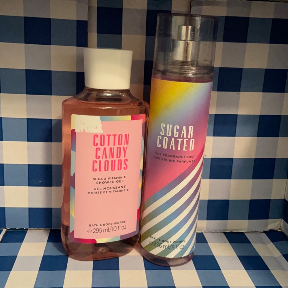 Cotton Candy& sugar coated bath and body works